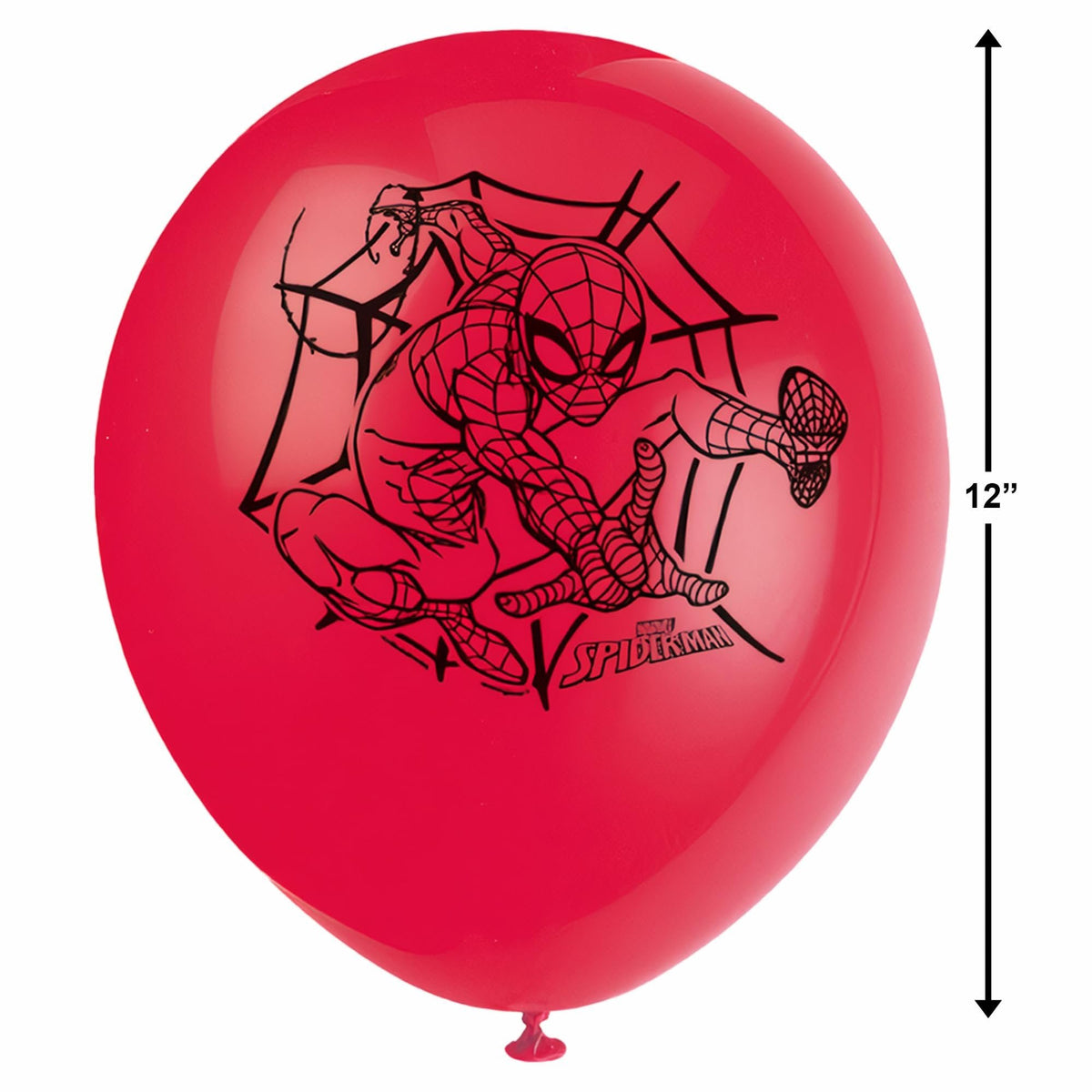 Spider-Man Party Latex Balloons - 12&quot; | Assorted Colors | 8 Pcs