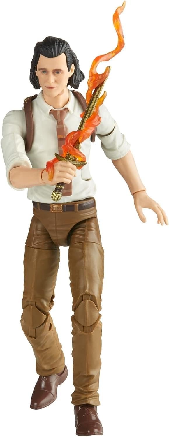 Avengers Marvel Legends Series Tesseract Electronic Role Play Accessory with Light FX, Marvel Studios’ Roleplay Item and 6” Collectible Loki-Figure