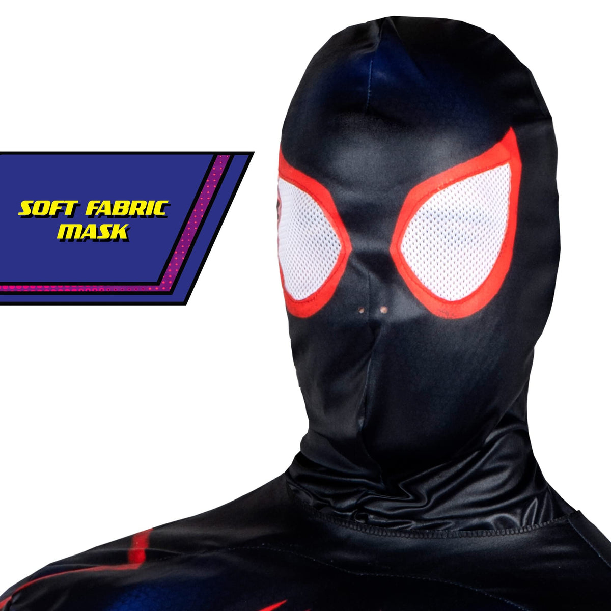 MARVEL Deluxe Adult Miles Morales Costume, Mens Spiderman Halloween Costume - Officially Licensed