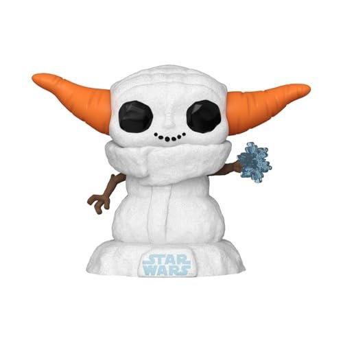 Funko Pop Star Wars: Mandolorian - Grogu (The Child, Baby Yoda) - (Snowman) - Star Wars: The Mandalorian - Collectable Vinyl Figure - Gift Idea - Official Merchandise - Toys for Kids & Adults