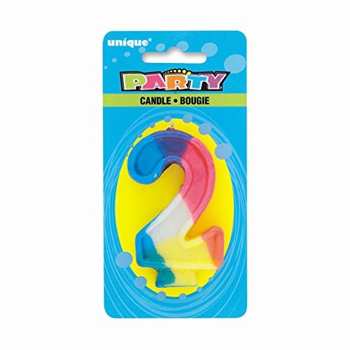 Rainbow Birthday Candle