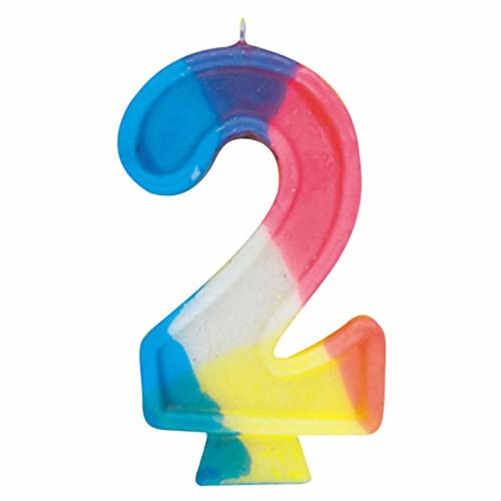 Rainbow Birthday Candle