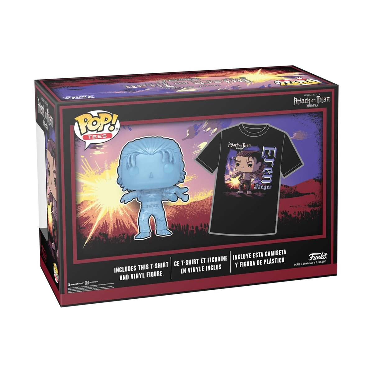 Funko Pop! &amp; Tee: Attack on Titan - Eren with Marks - XL