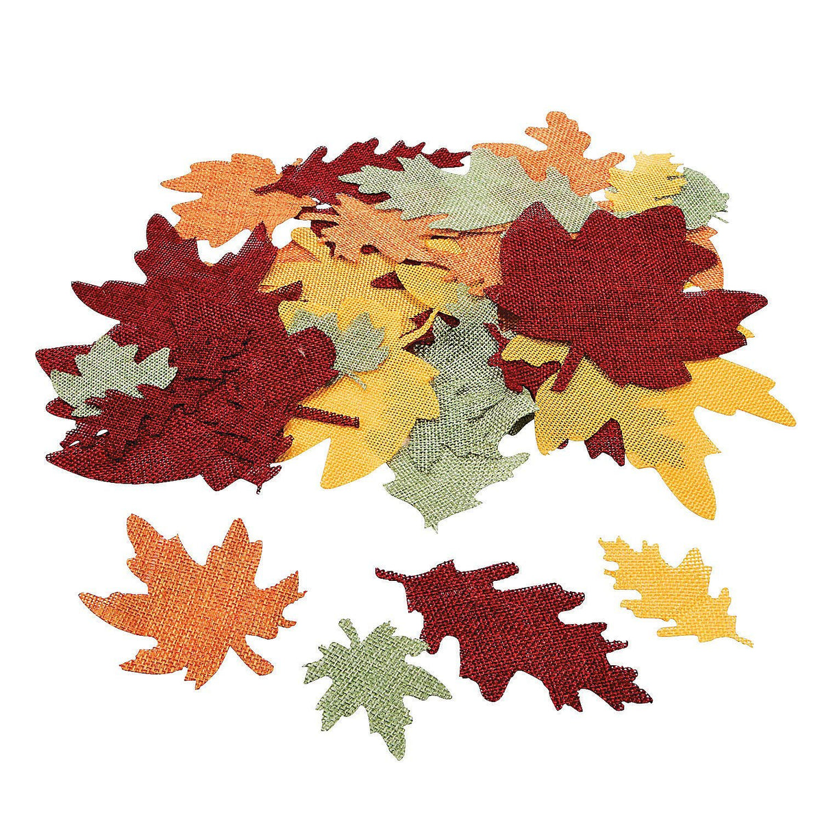 Burlap Leaf Shapes - Crafts for Kids and Fun Home Activities
