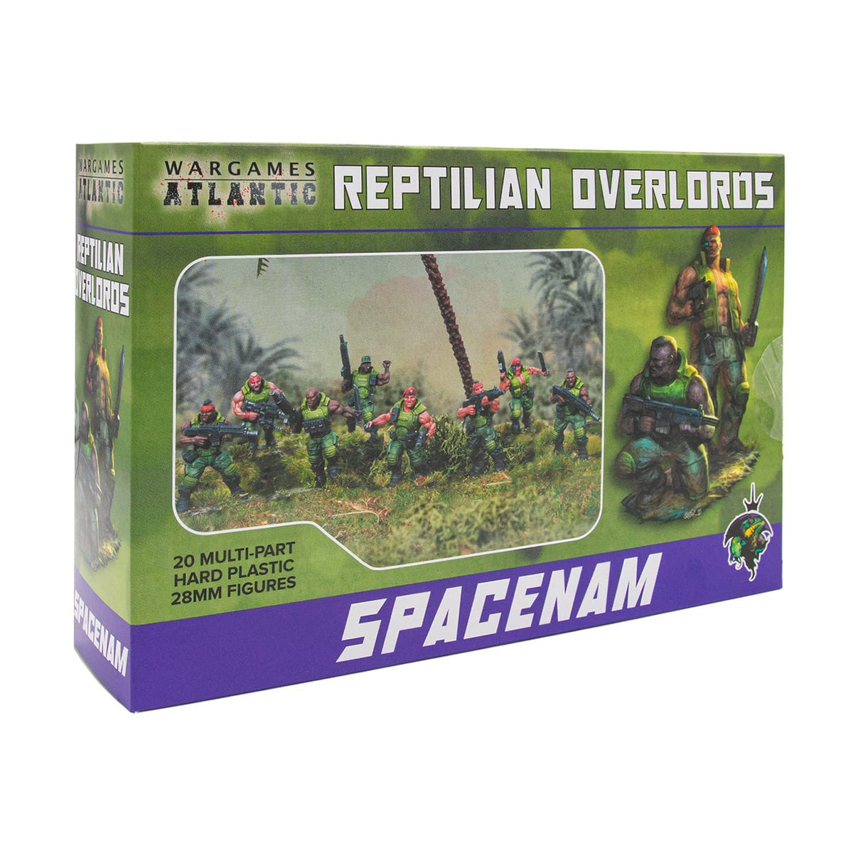 Reptilian Overlords: SpaceNam (20 Figures) Multi-Part Hard Plastic (HIGH Impact POLYSTYRENE) 28MM Figures - Made in The USA…