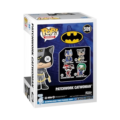 Funko POP! Animation: Patchwork – Catwoman - DC Comics - Collectable Vinyl Figure - Gift Idea - Official Merchandise - for Kids & Adults - Comic Books Fans - Model Figure for Collectors and Display