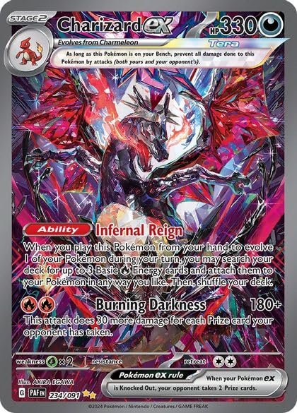 Pokemon – Charizard ex 234/091 – Paldean Fates – Special Illutration Rare - Single Card