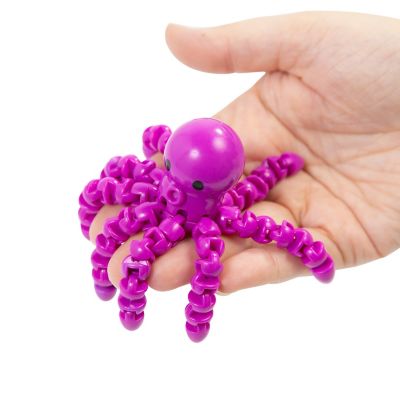 Super Sensory Octopus Articulated Fidget Toys (Assorted Colors, 1 Piece)