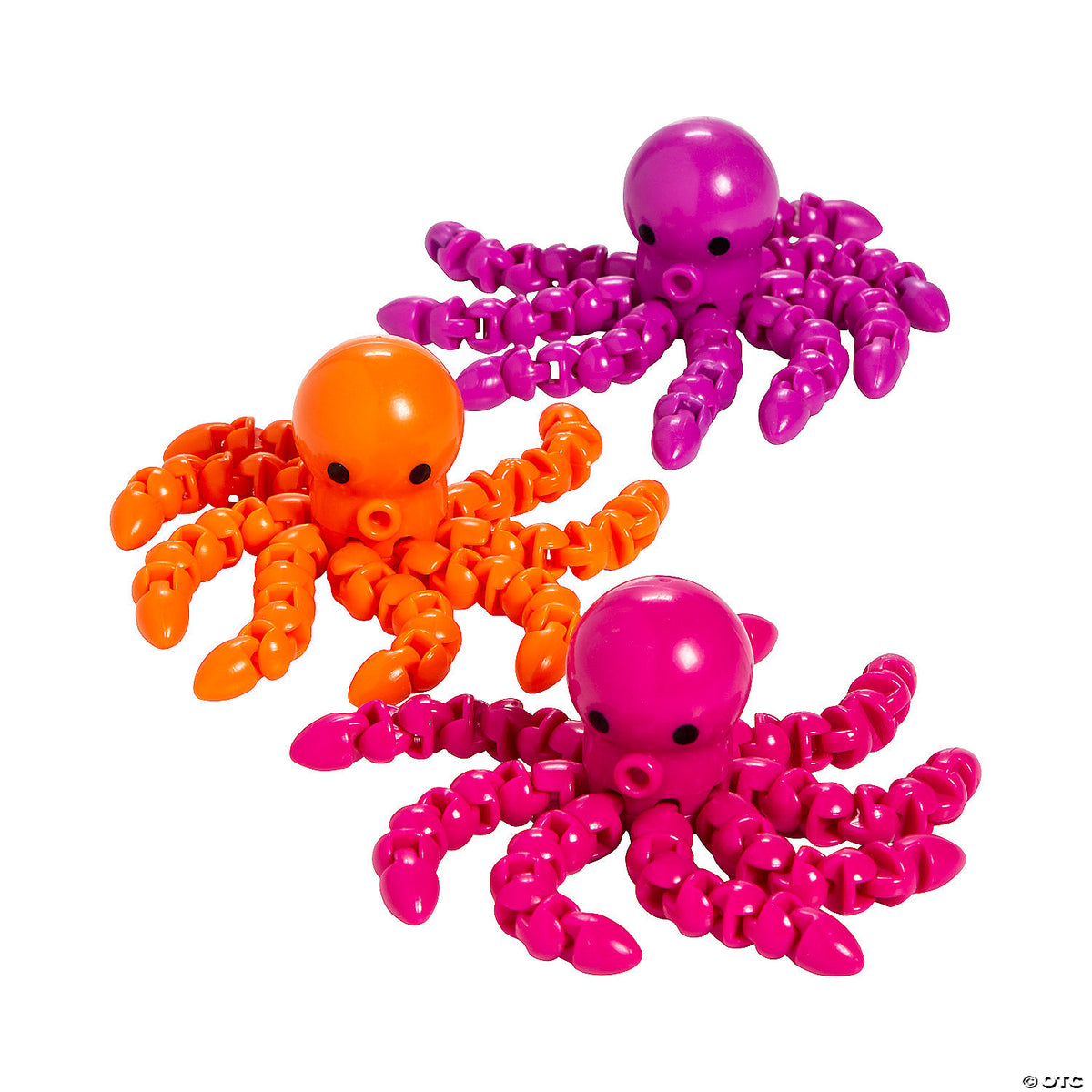 Super Sensory Octopus Articulated Fidget Toys (Assorted Colors, 1 Piece)
