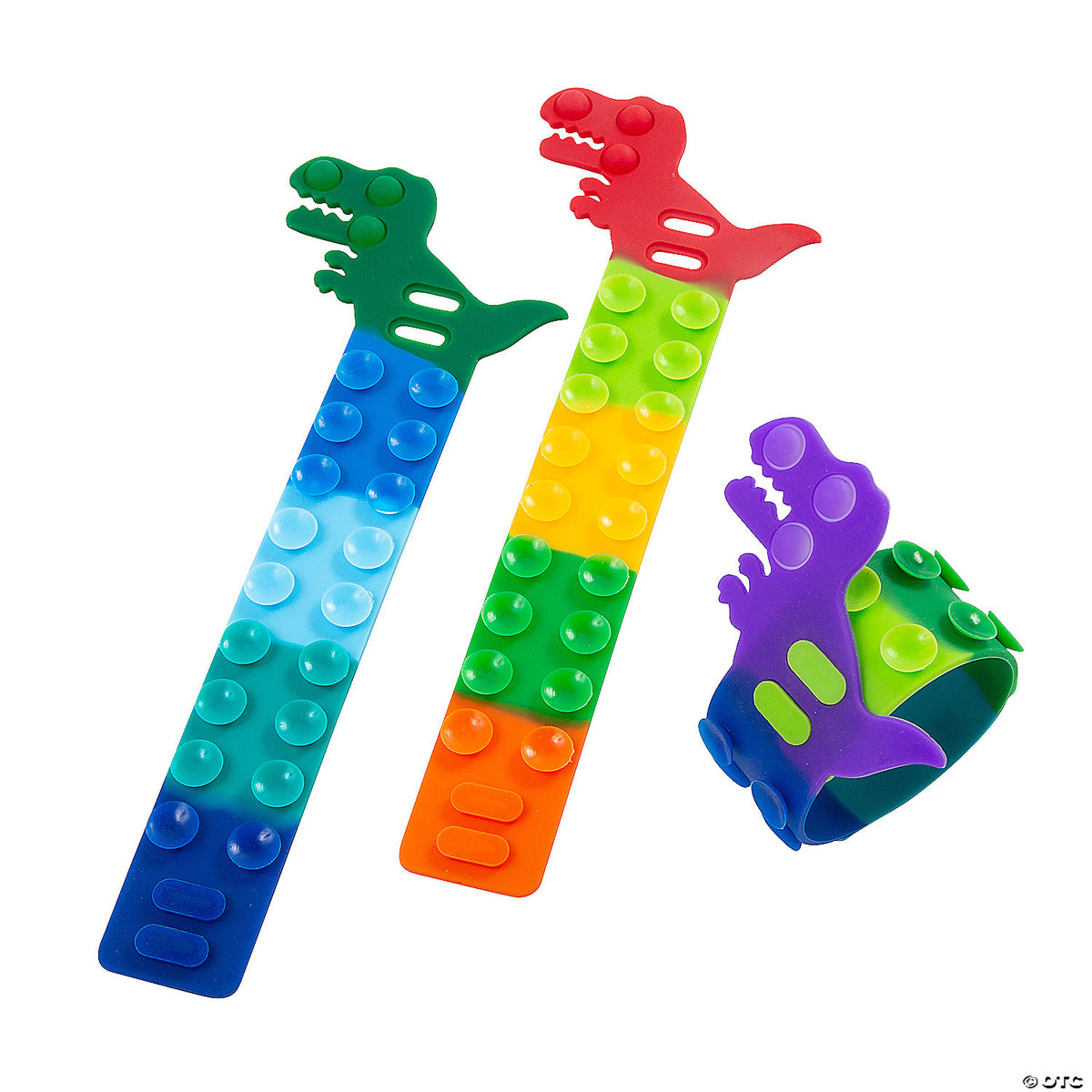 Dinosaur Slap Pop Bracelets (Assorted Colors, 1 Piece)