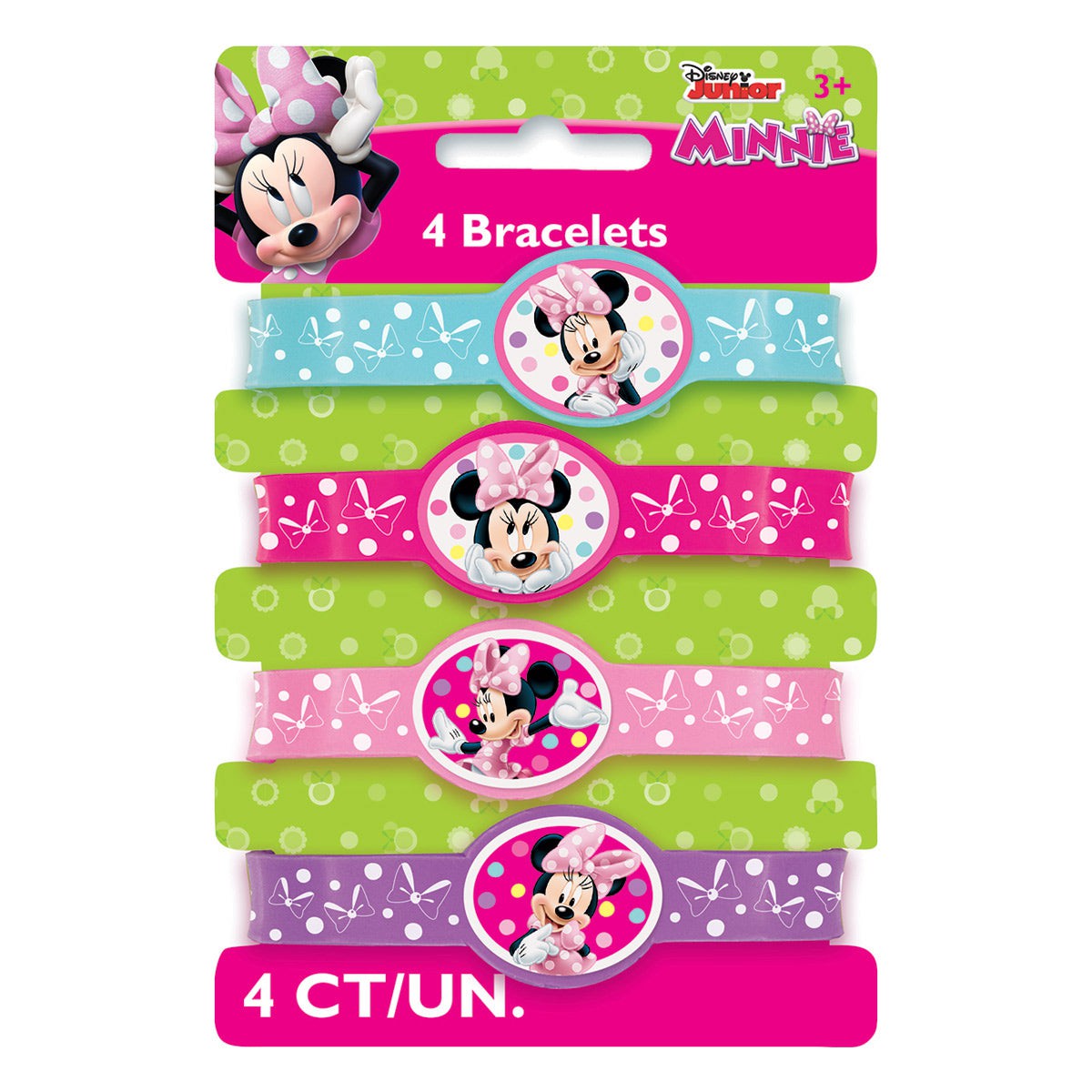 Iconic Minnie Mouse - Stretch Bracelets - (4ct per pkg)
