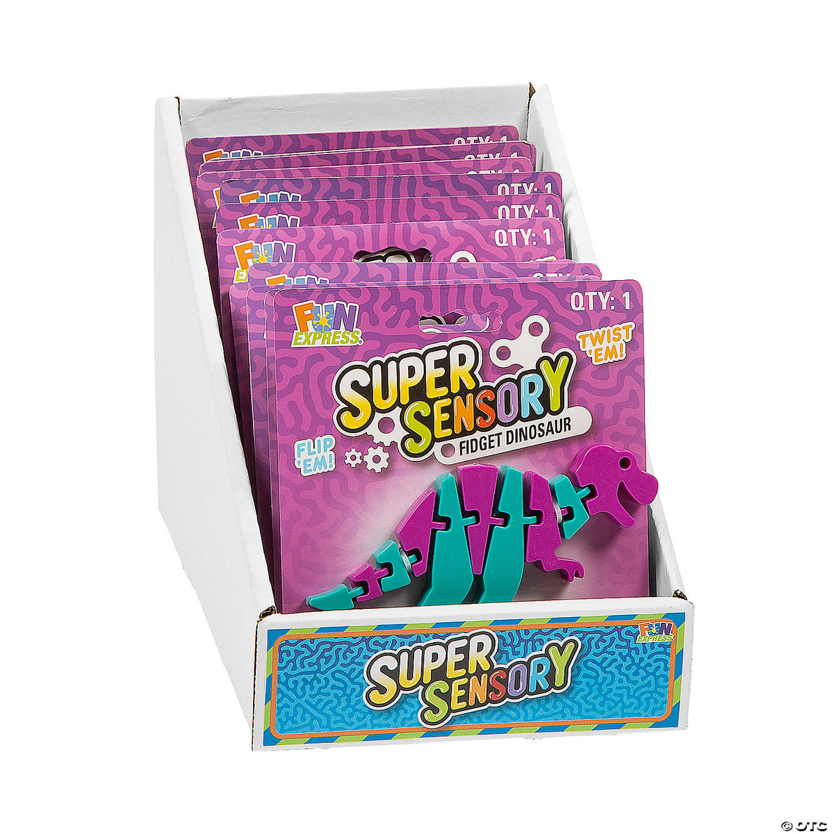 Super Sensory Fidget Articulated Dinosaur Toys (Assorted Colors, 1 Piece)