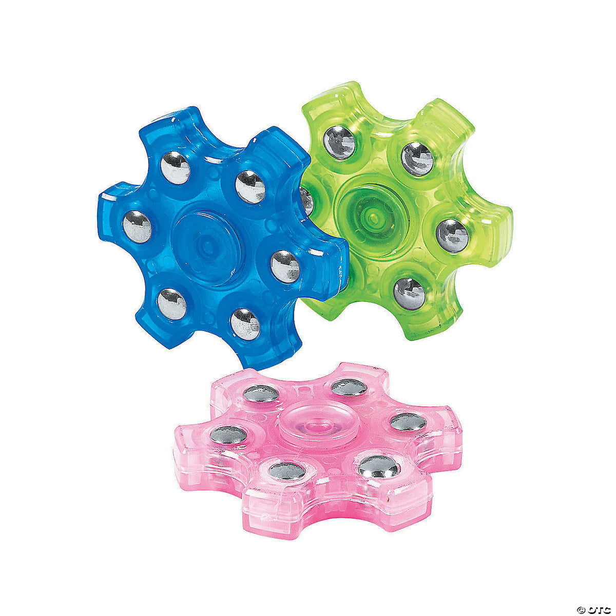 Super Sensory Glow-in-the-Dark Fidget Spinners (Assorted Colors, 1 Piece)